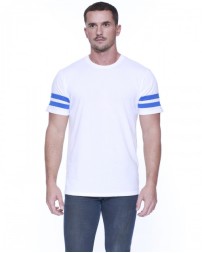 StarTee Men's CVC Stripe Varsity T-Shirt