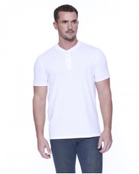 StarTee Men's CVC Henley T-Shirt