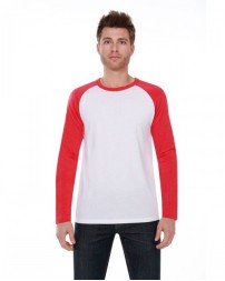 StarTee Men's CVC Long-Sleeve Raglan