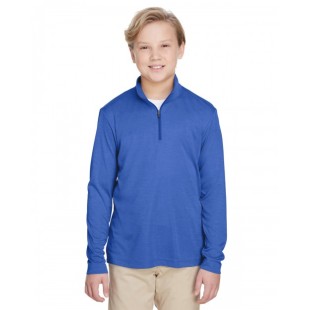 Team 365 Youth Zone Sonic Heather Performance Quarter-Zip