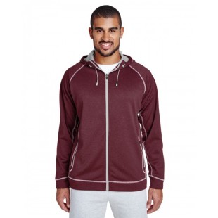 Team 365 Men's Excel Melange Performance Fleece Jacket