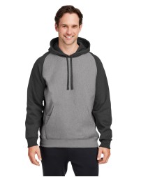 Team 365 Unisex Zone HydroSport Heavyweight Colorblock Hooded Sweatshirt