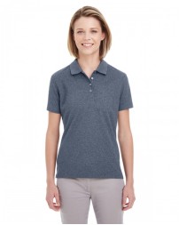 UltraClub Ladies' Heathered Pique Polo