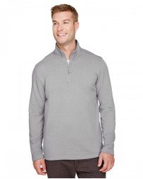 UC792 UltraClub Men's Coastal Pique Fleece Quarter-Zip