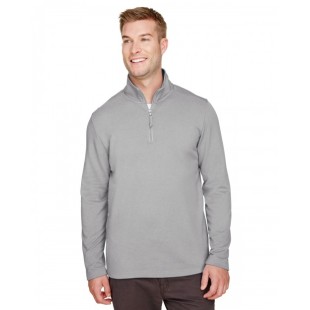 UltraClub Men's Coastal Pique Fleece Quarter-Zip