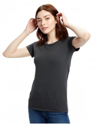 US100GD US Blanks Ladies' Short-Sleeve Garment-Dyed Jersey Crew