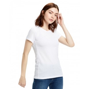 US Blanks Ladies' Short-Sleeve Recover Yarn Crewneck