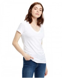US120 US Blanks Ladies' Made in USA Short-Sleeve V-Neck T-Shirt