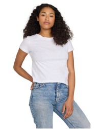 US531OR US Blanks Ladies' Organic Baby Rib Crop T-Shirt