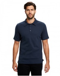 US Blanks Men's Jersey Interlock Polo T-Shirt