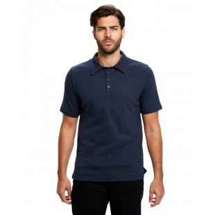 US Blanks Men's Jersey Interlock Polo T-Shirt