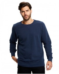 US Blanks Men's Garment-Dyed Heavy French Terry Crewneck Sweatshirt