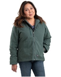 Berne Ladies' Heathered Duck Hooded Jacket